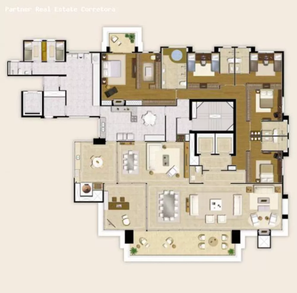 Apartamento à venda com 5 quartos, 425m² - Foto 2