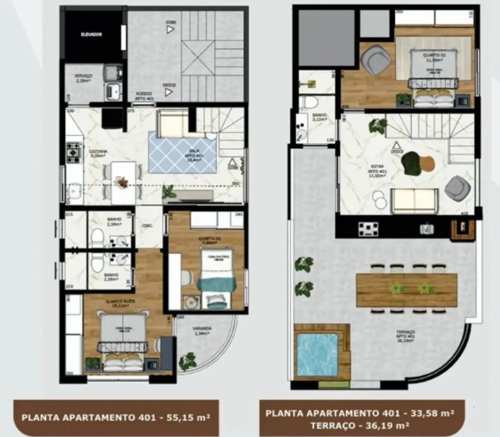 Cobertura, 3 quartos, 152 m² - Foto 4