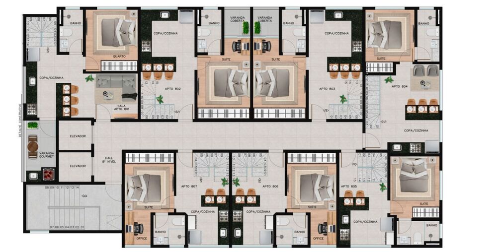 Cobertura à venda com 1 quarto, 46m² - Foto 1