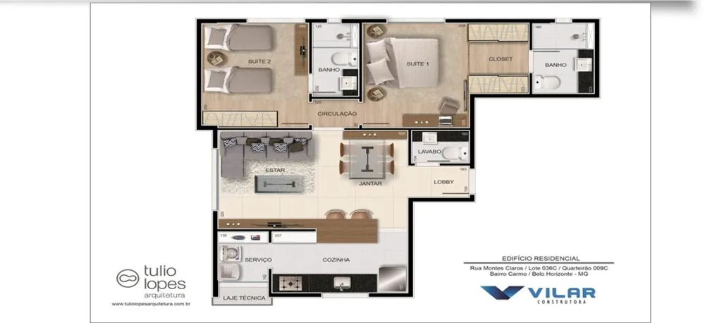 Apartamento, 2 quartos, 68 m² - Foto 4