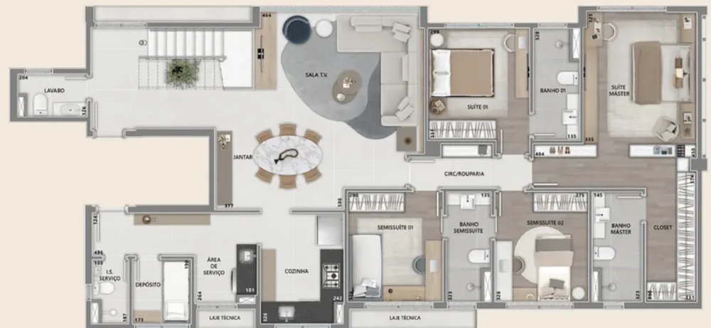 Cobertura, 4 quartos, 326 m² - Foto 1