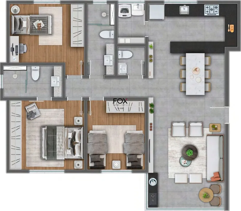 Apartamento, 3 quartos, 122 m² - Foto 2