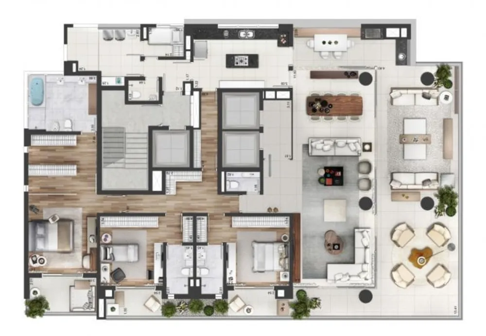 Apartamento, 4 quartos, 323 m² - Foto 2
