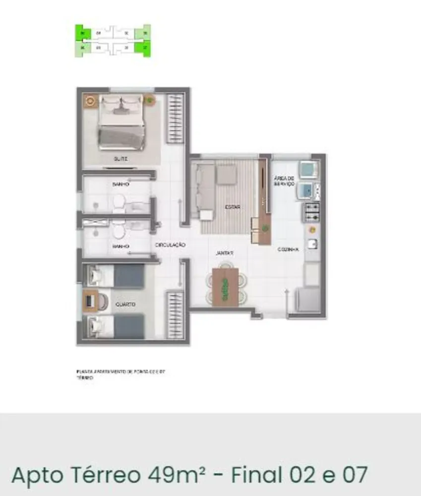 Apartamento, 2 quartos, 53 m² - Foto 12