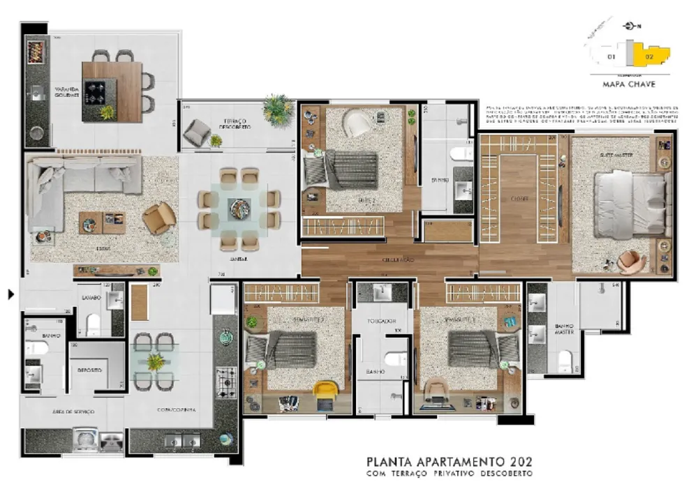 Apartamento, 4 quartos, 143 m² - Foto 9