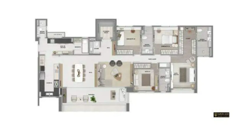 Apartamento, 4 quartos, 174 m² - Foto 14