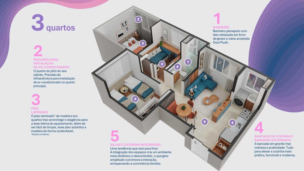 Apartamento à venda com 3 quartos, 55m² - Foto 6