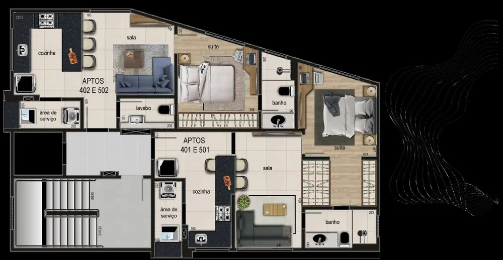 Apartamento, 1 quarto, 45 m² - Foto 1