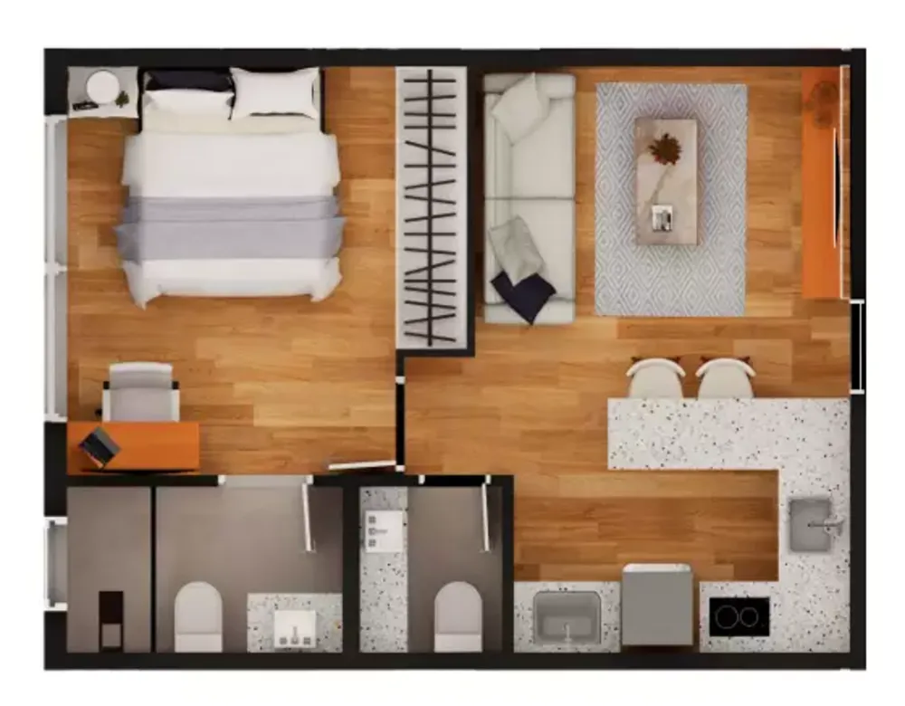 Apartamento, 1 quarto, 35 m² - Foto 5