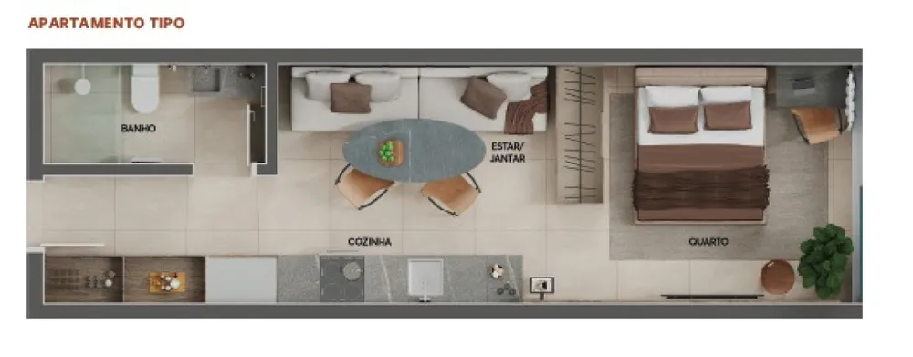 Apartamento, 1 quarto, 40 m² - Foto 11