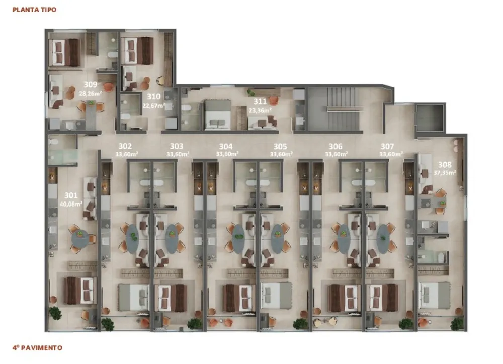 Apartamento, 1 quarto, 40 m² - Foto 9