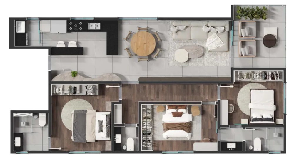 Apartamento, 3 quartos, 94 m² - Foto 5
