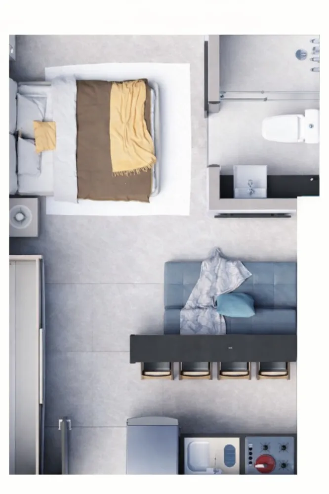 Apartamento, 1 quarto, 24 m² - Foto 3