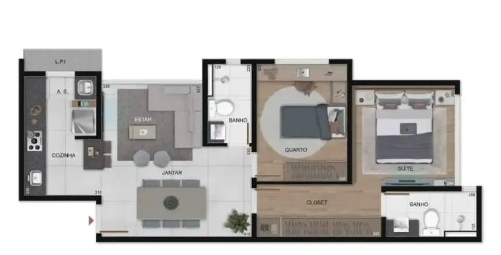 Apartamento, 2 quartos, 57 m² - Foto 7