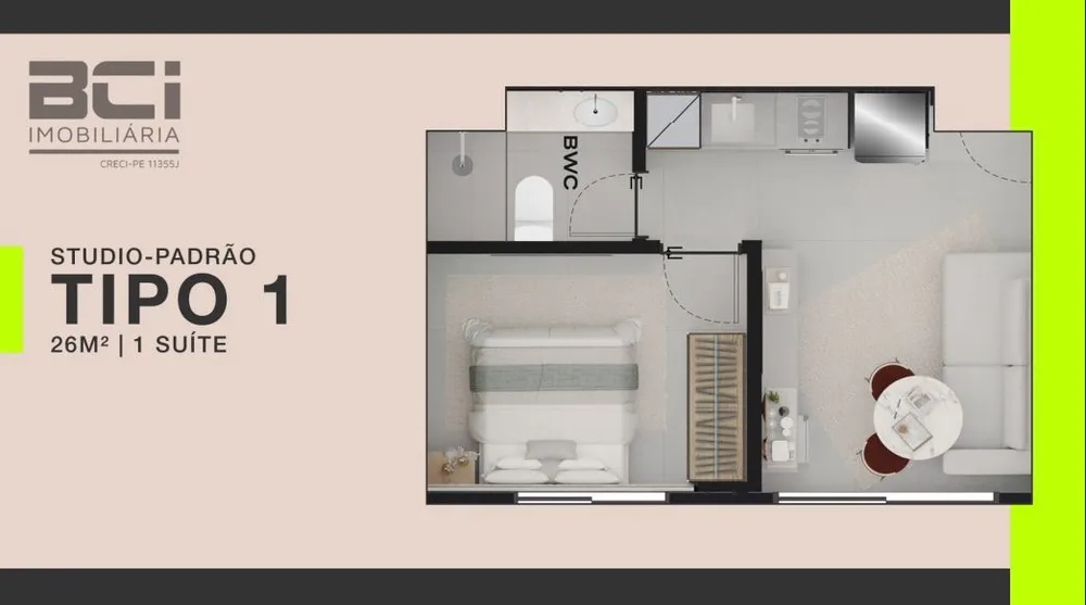 Apartamento, 1 quarto, 26 m² - Foto 16