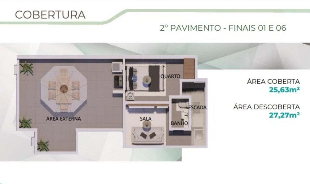 Apartamento à venda com 2 quartos, 56m² - Foto 4