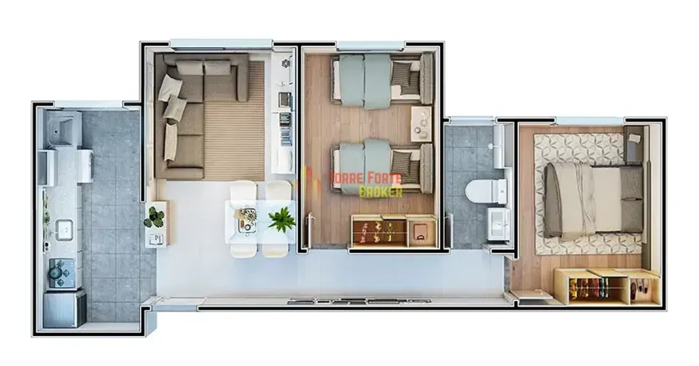 Apartamento, 2 quartos, 46 m² - Foto 12