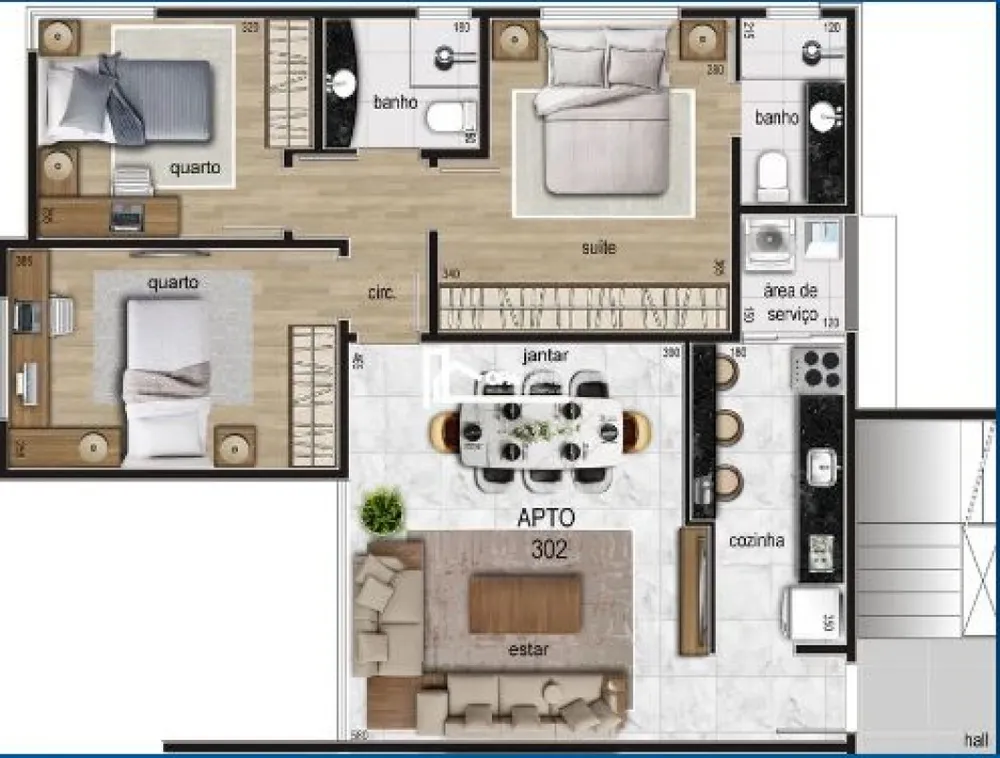 Apartamento, 2 quartos - Foto 3