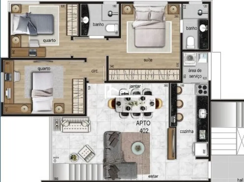 Apartamento, 2 quartos - Foto 4