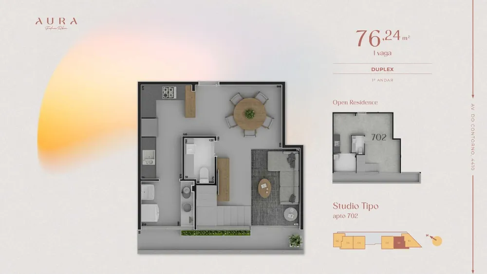 Loja-Salão, 69 m² - Foto 1