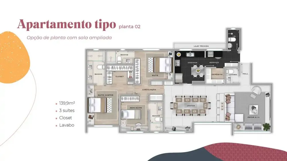 Apartamento, 4 quartos, 140 m² - Foto 7