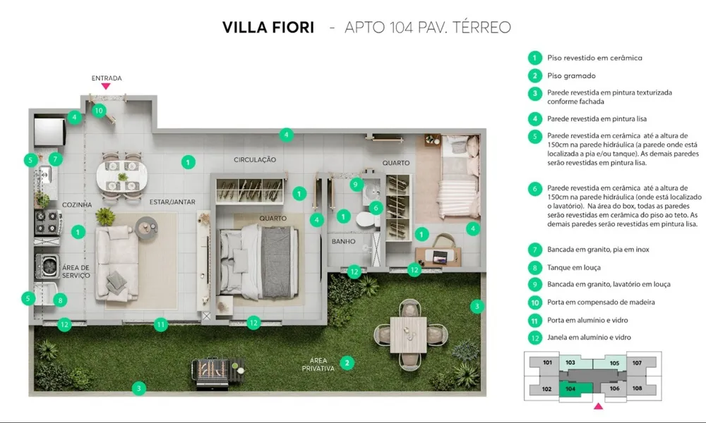 Apartamento, 2 quartos, 44 m² - Foto 19