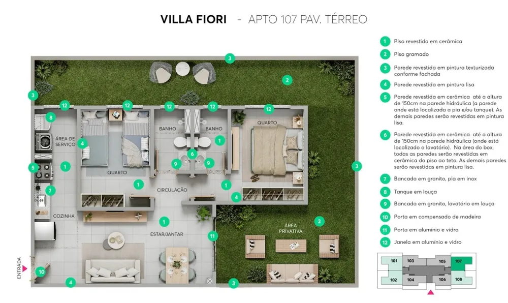 Apartamento, 2 quartos, 44 m² - Foto 17