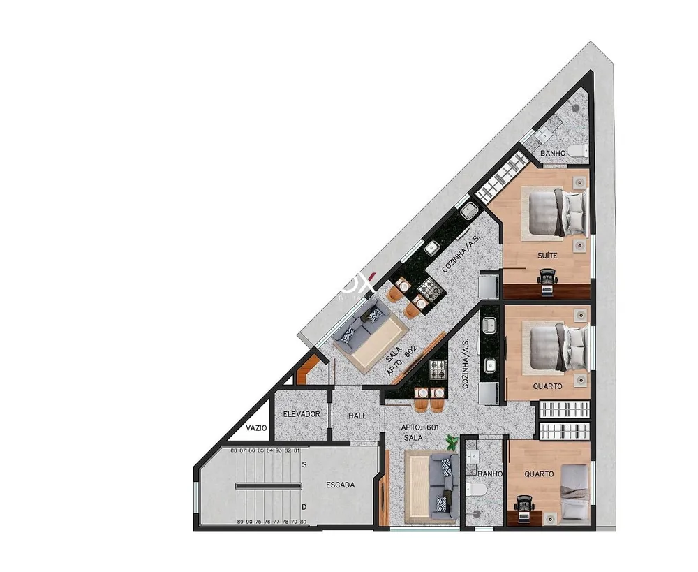 Apartamento, 2 quartos, 43 m² - Foto 8