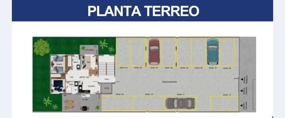 Apartamento, 3 quartos, 62 m² - Foto 2