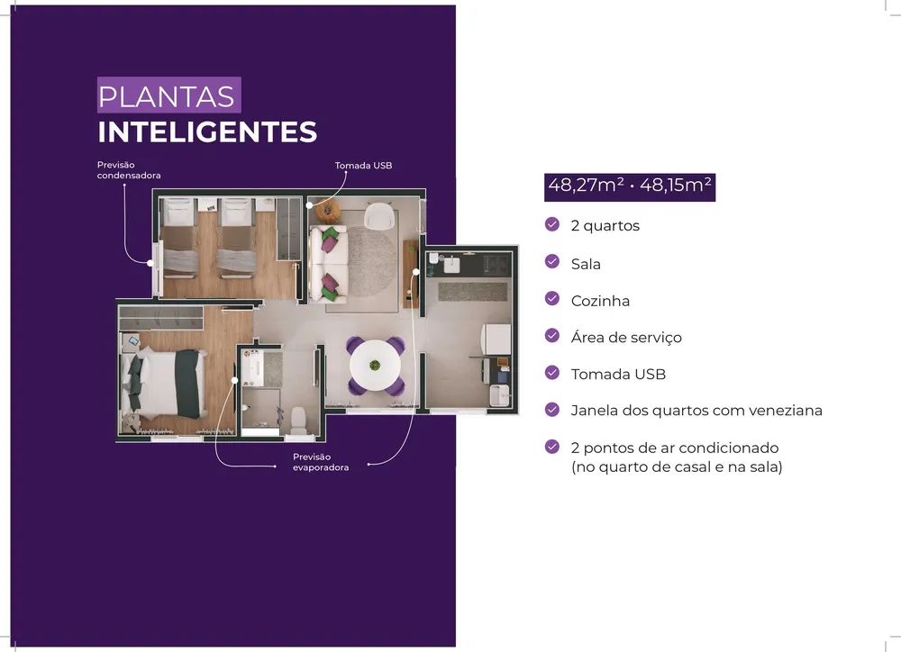 Apartamento, 2 quartos, 48 m² - Foto 10