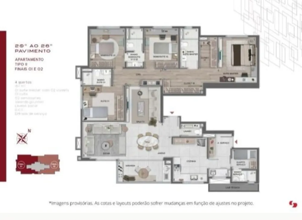 Apartamento, 3 quartos, 99 m² - Foto 9