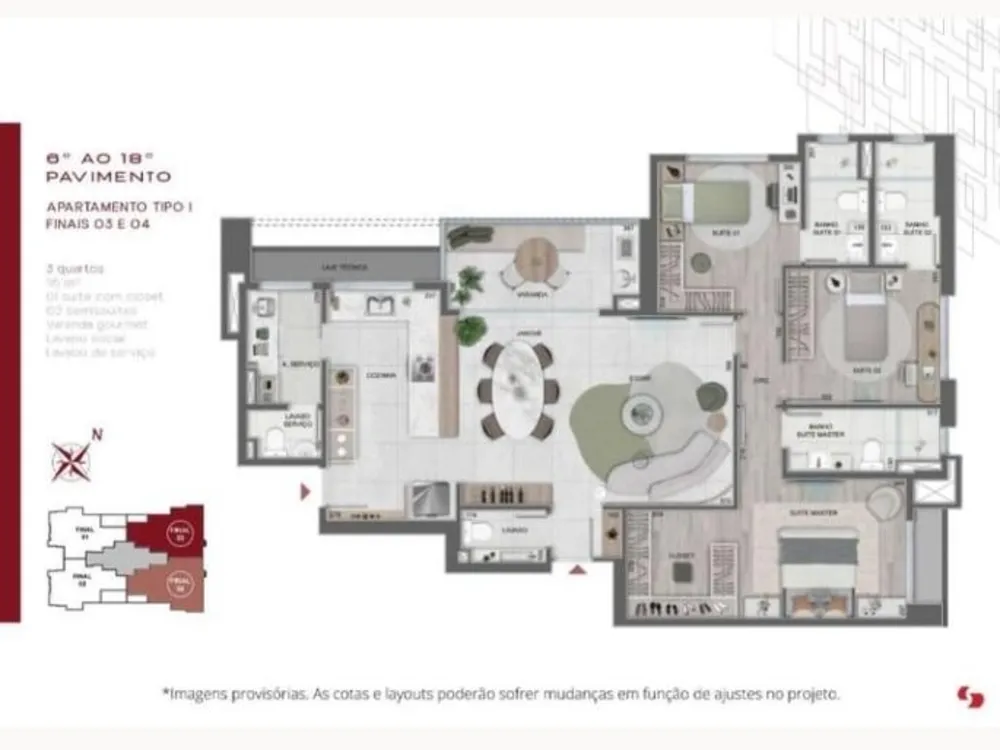 Apartamento, 3 quartos, 99 m² - Foto 7