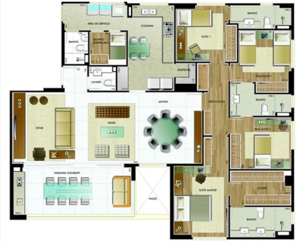 Apartamento, 4 quartos, 180 m² - Foto 1