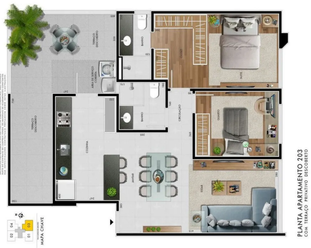Apartamento, 2 quartos, 78 m² - Foto 1