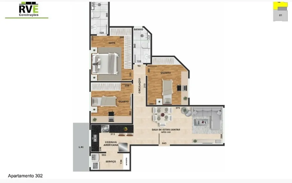 Apartamento, 3 quartos, 75 m² - Foto 10