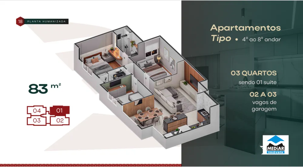 Apartamento, 3 quartos, 85 m² - Foto 10