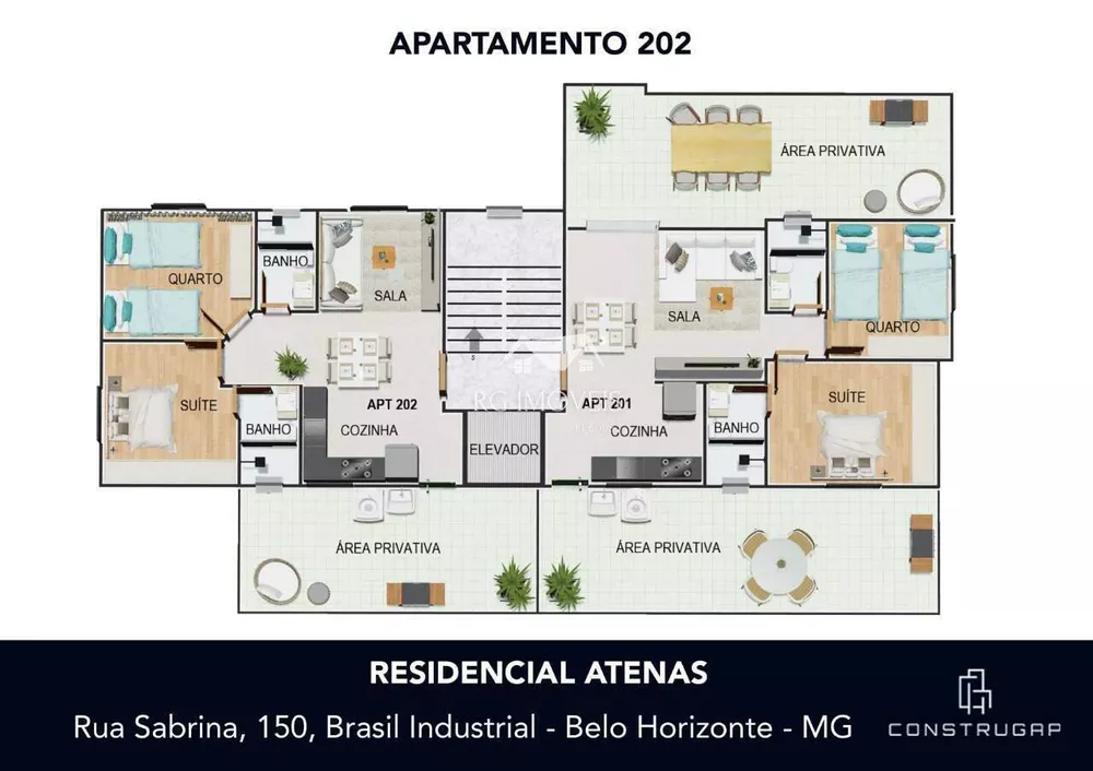 Apartamento à venda com 2 quartos, 53m² - Foto 4