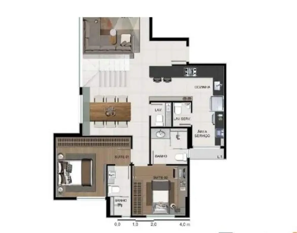 Cobertura, 3 quartos, 168 m² - Foto 11