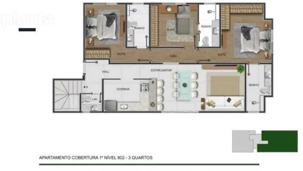 Apartamento, 3 quartos, 158 m² - Foto 8