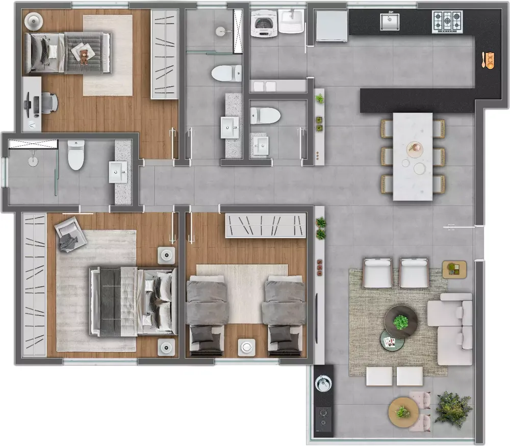 Apartamento, 3 quartos, 97 m² - Foto 3