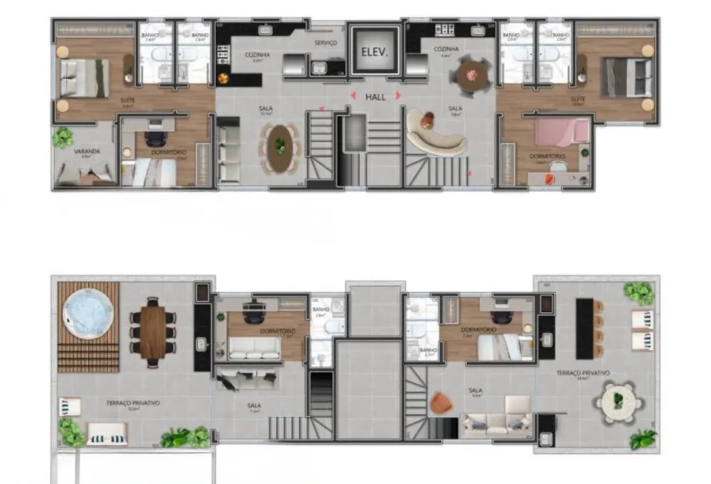 Cobertura, 3 quartos, 100 m² - Foto 4