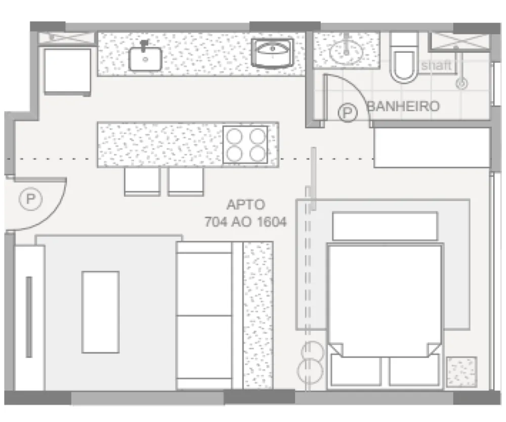 Apartamento, 1 quarto, 37 m² - Foto 15