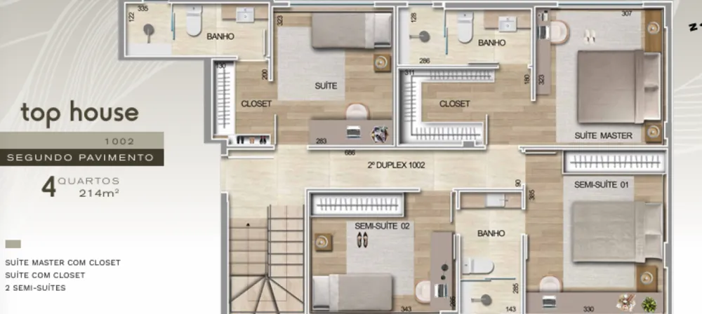 Cobertura, 4 quartos, 214 m² - Foto 2