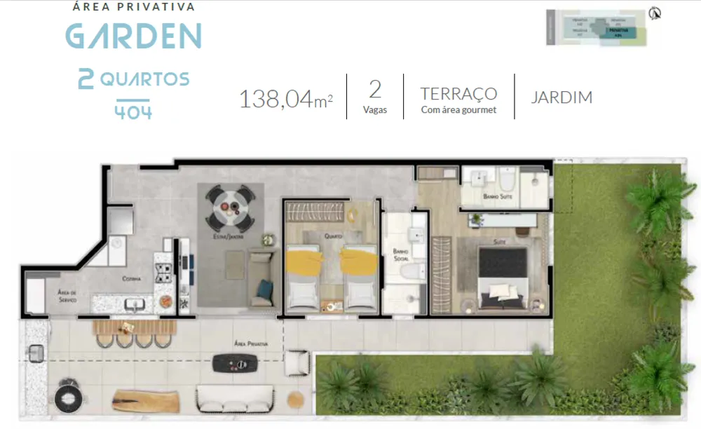 Apartamento, 1 quarto, 62 m² - Foto 17