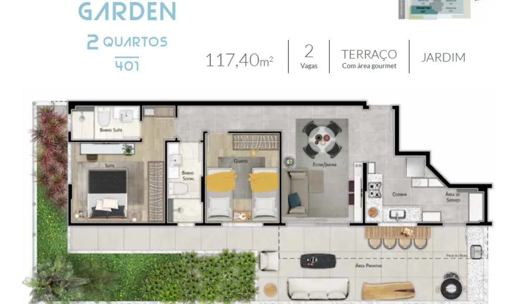 Apartamento, 1 quarto, 62 m² - Foto 20