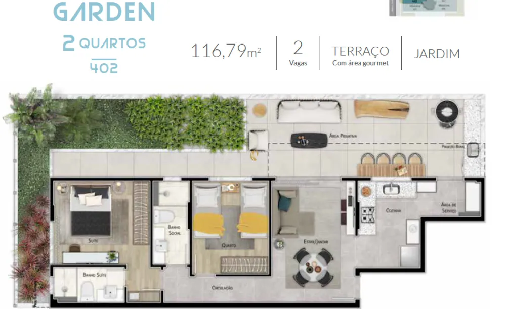 Apartamento, 1 quarto, 62 m² - Foto 18