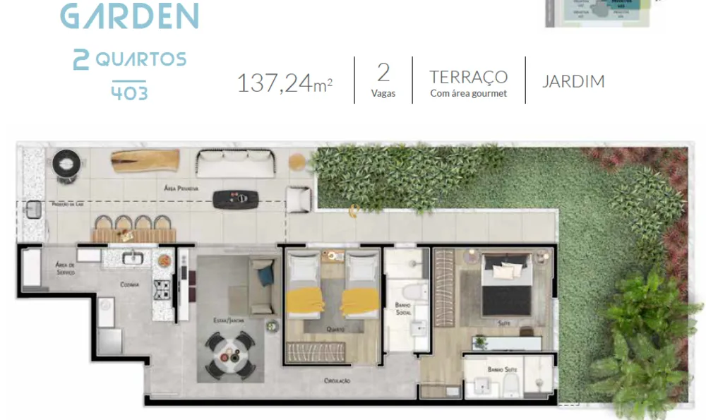 Apartamento, 1 quarto, 62 m² - Foto 19