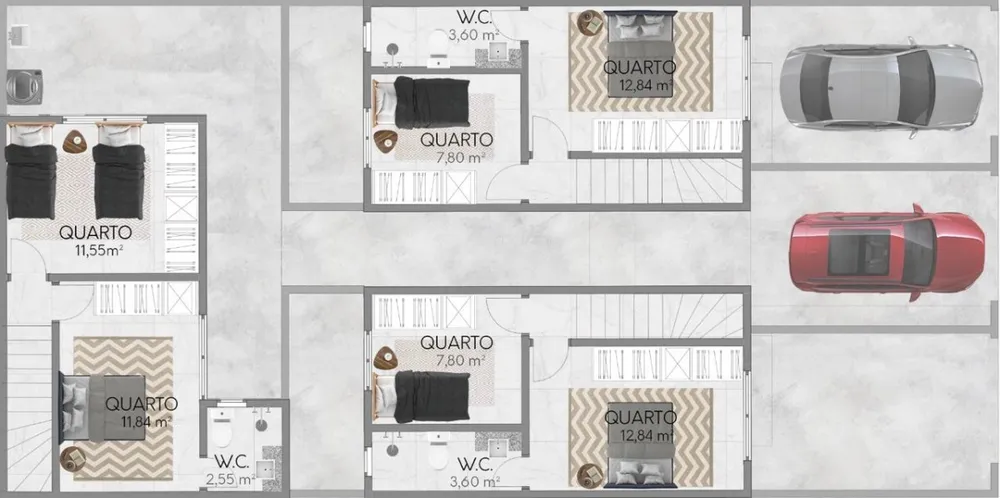 Casa, 2 quartos, 60 m² - Foto 2