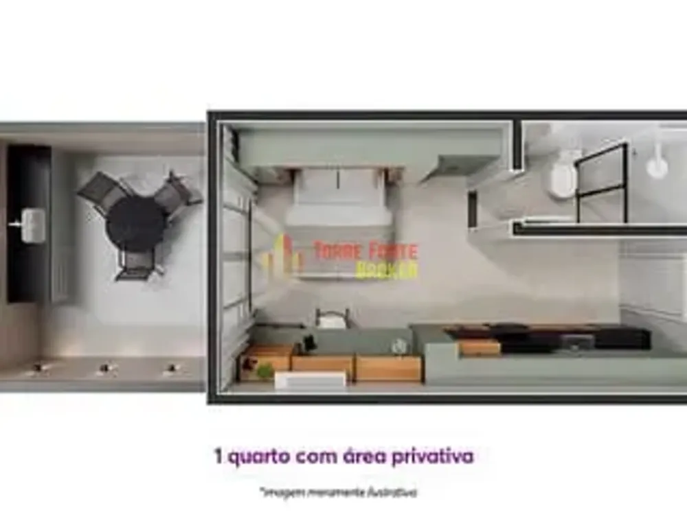 Apartamento, 1 quarto, 20 m² - Foto 10
