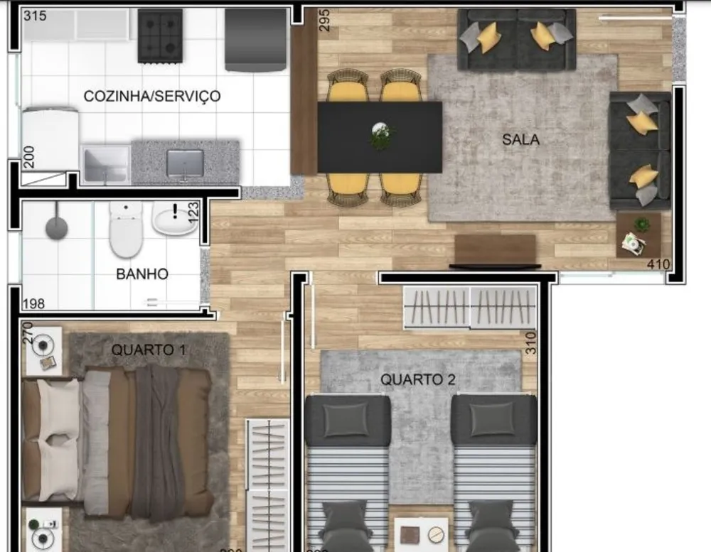 Apartamento, 2 quartos, 44 m² - Foto 8
